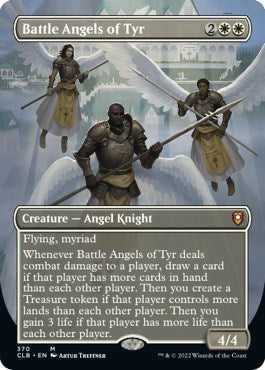 Battle Angels of Tyr (Borderless) (Commander Legends: Battle for Baldur's Gate) Light Play Foil