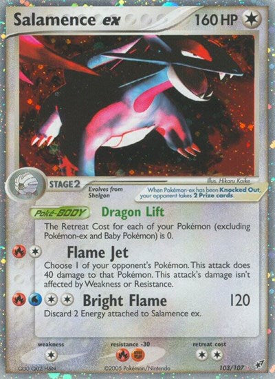 Salamence ex (Deoxys) Damaged / Poor Holofoil