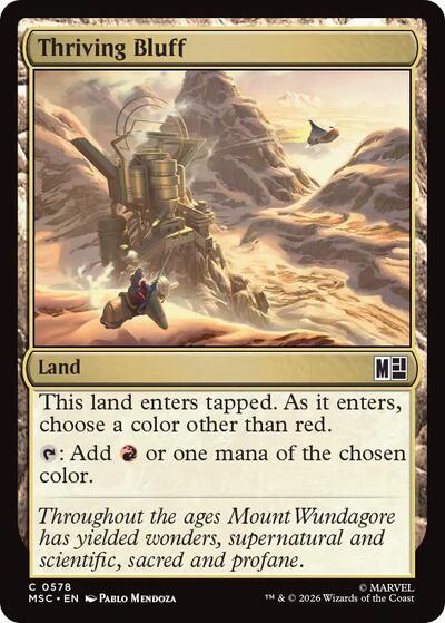 Thriving Bluff (Commander: Marvel Super Heroes) Light Play
