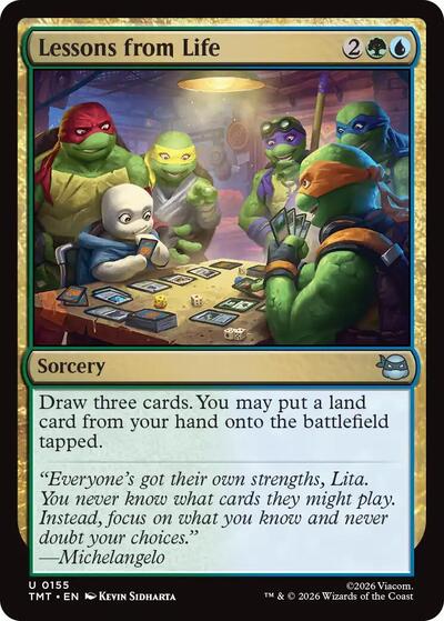 Lessons from Life (Commander: Teenage Mutant Ninja Turtles) Light Play Foil
