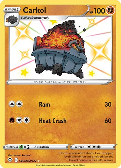 Carkol (Shining Fates: Shiny Vault) Medium Play Holofoil