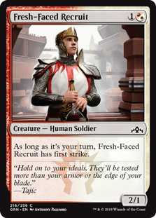 Fresh-Faced Recruit (Guilds of Ravnica) Light Play