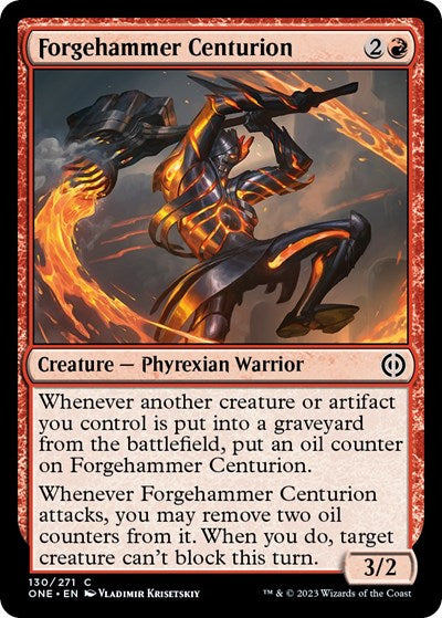 Forgehammer Centurion (Phyrexia: All Will Be One) Light Play Foil