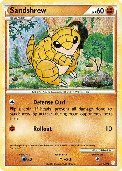 Sandshrew (HeartGold SoulSilver) Medium Play