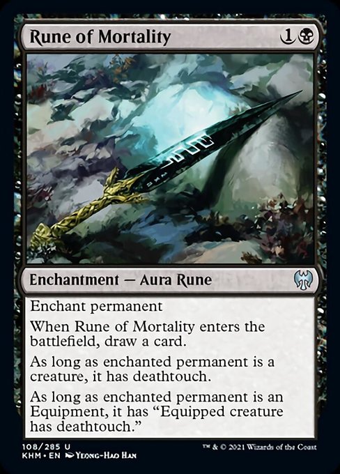 Rune of Mortality (Kaldheim) Light Play