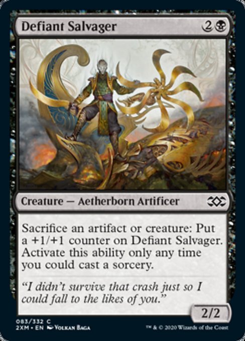 Defiant Salvager (Double Masters) Light Play
