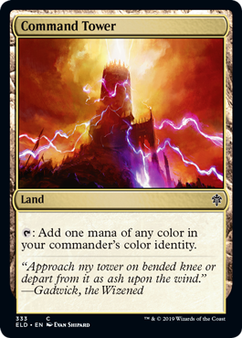 Command Tower (Throne of Eldraine) Light Play