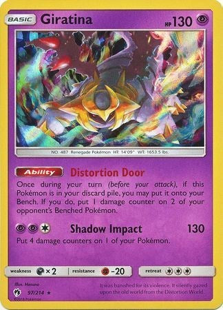 Giratina - 97/214 (Cosmos Holo) (Blister Exclusives) Light Play Holofoil