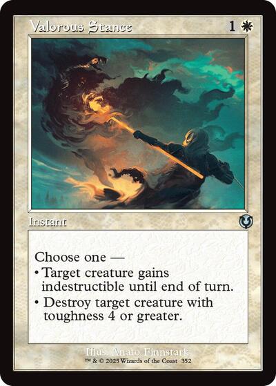 Valorous Stance (Retro Frame) (Innistrad Remastered) Light Play