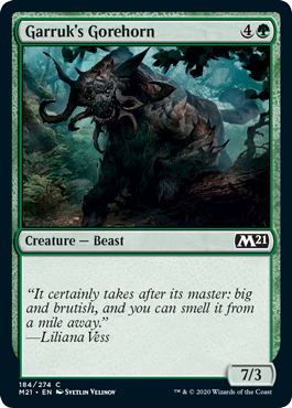 Garruk's Gorehorn (Magic 2021 Core Set) Light Play