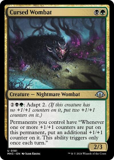Cyclops Wombat (Modern Horizons 3) Light Play Foil