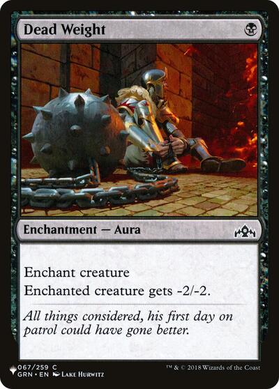 Dead Weight (The List) Light Play