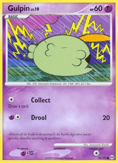 Gulpin (66) (Arceus) Damaged / Poor