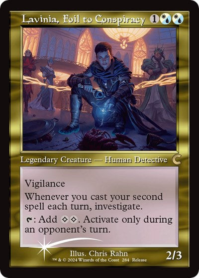 Lavinia, Foil to Conspiracy (Retro Frame) (Ravnica: Clue Edition) Light Play Foil