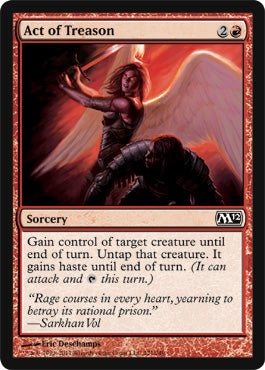 Act of Treason (Magic 2012 Core Set) Light Play