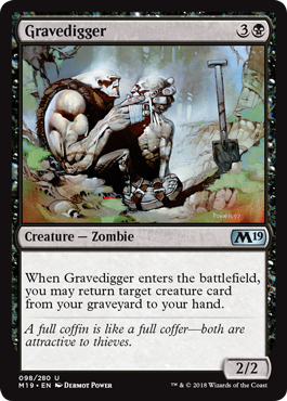 Gravedigger (Magic 2019 Core Set) Light Play