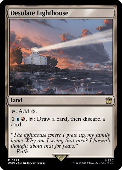 Desolate Lighthouse (Universes Beyond: Doctor Who) Light Play Foil