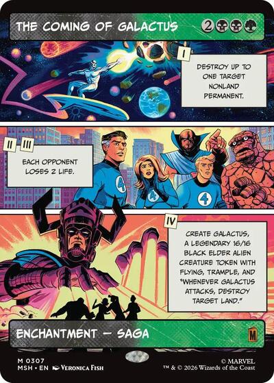 The Coming of Galactus (Borderless) (Marvel Super Heroes) Light Play