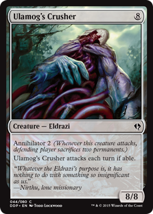 Ulamog's Crusher (Duel Decks: Zendikar vs Eldrazi) Light Play