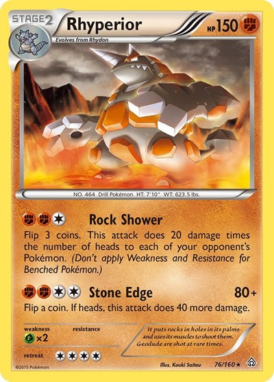 Rhyperior (XY Primal Clash) Light Play