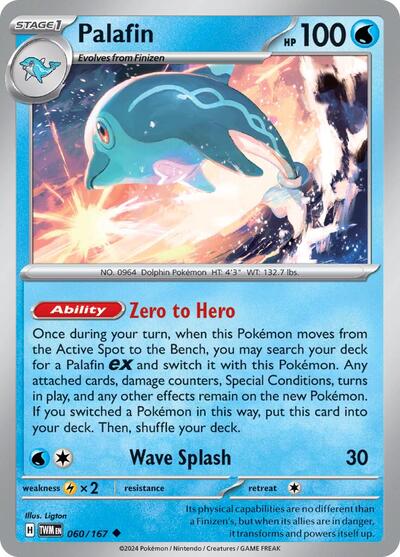 Palafin (SV06: Twilight Masquerade) Light Play Reverse Holofoil