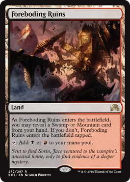 Foreboding Ruins (Shadows Over Innistrad) Medium Play Foil