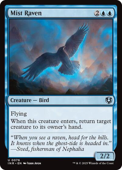 Mist Raven (Innistrad Remastered) Light Play