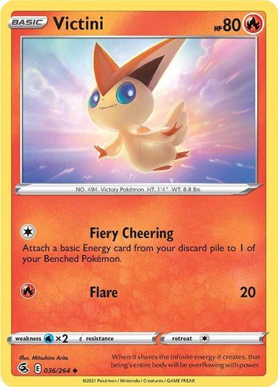 Victini (SWSH08: Fusion Strike) Light Play