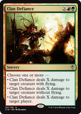 Clan Defiance (Commander 2016 Edition) Light Play