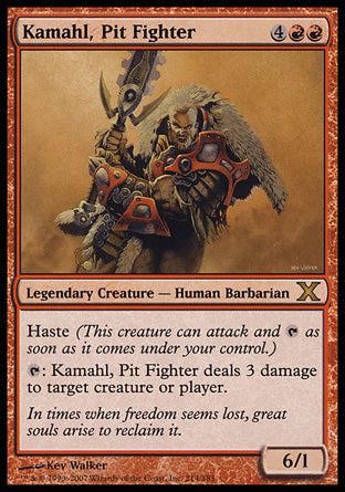 Kamahl, Pit Fighter (10th Edition) Medium Play
