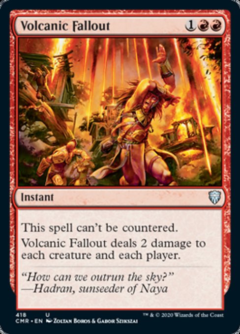 Volcanic Fallout (Commander 2020 Commander Legends) Light Play