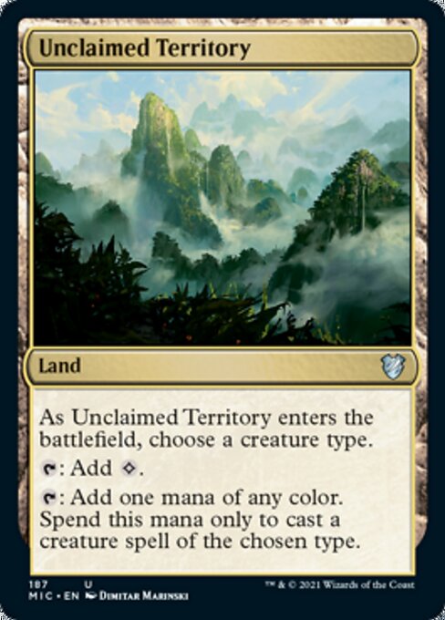 Unclaimed Territory (Commander 2021 Midnight Hunt) Light Play