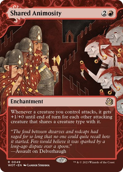 Shared Animosity (Wilds of Eldraine: Enchanting Tales) Light Play Foil