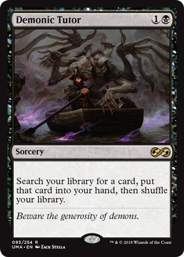 Demonic Tutor (Ultimate Masters) Light Play