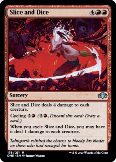 Slice and Dice (Dominaria Remastered) Light Play Foil