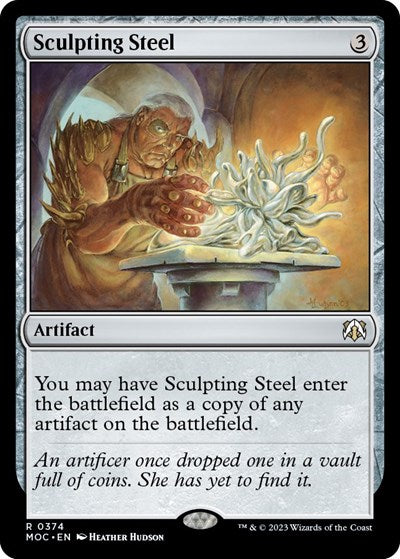 Sculpting Steel (Commander: March of the Machine) Light Play