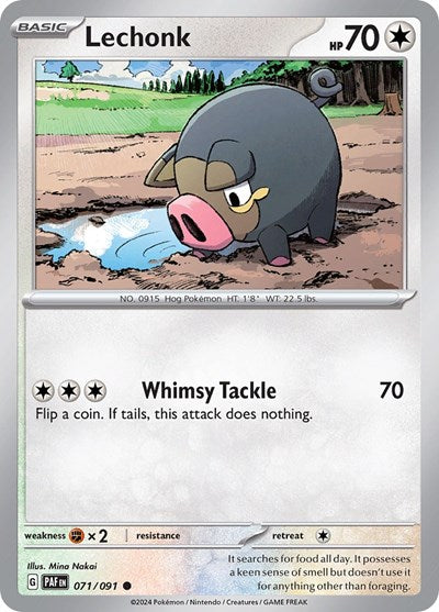 Lechonk (SV: Paldean Fates) Light Play