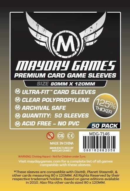 Sleeves: Premium Magnum Gold Sleeves 80mm x 120mm (Dixit)