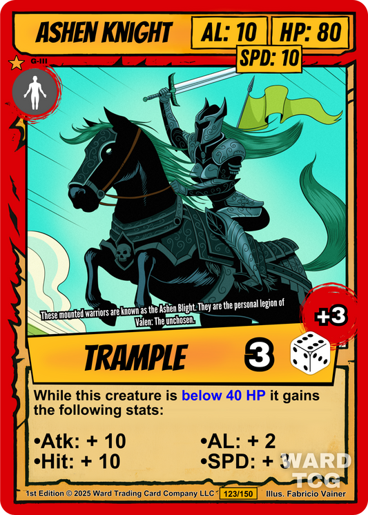 123 Ashen Knight Alt Art - Legendary