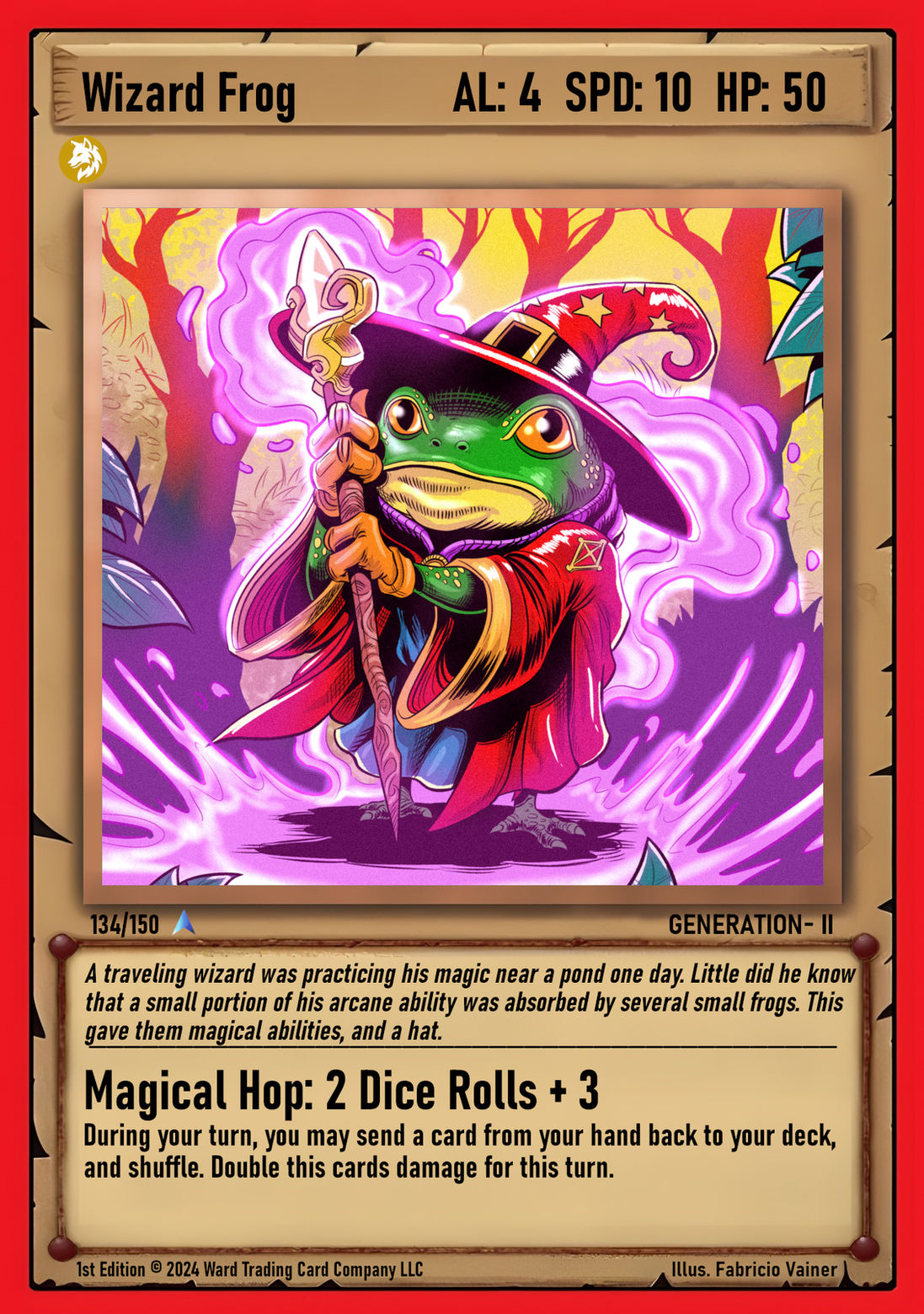 134 Wizard Frog FOIL - Rare