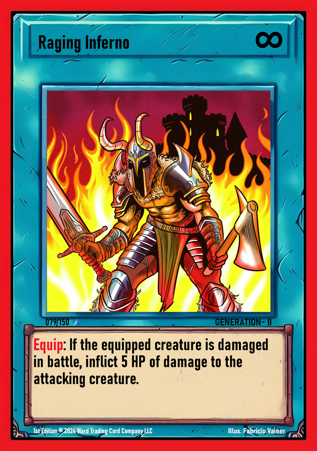 079 Raging Inferno FOIL - Rare