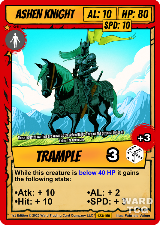 123 Ashen Knight FOIL - Legendary