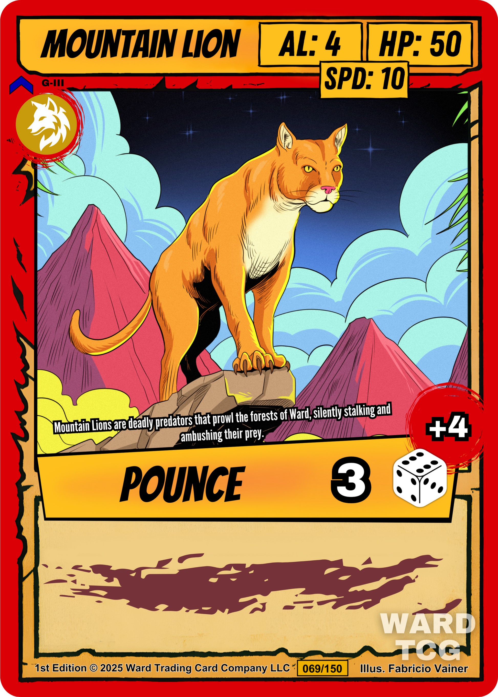 069 Mountain Lion - Rare