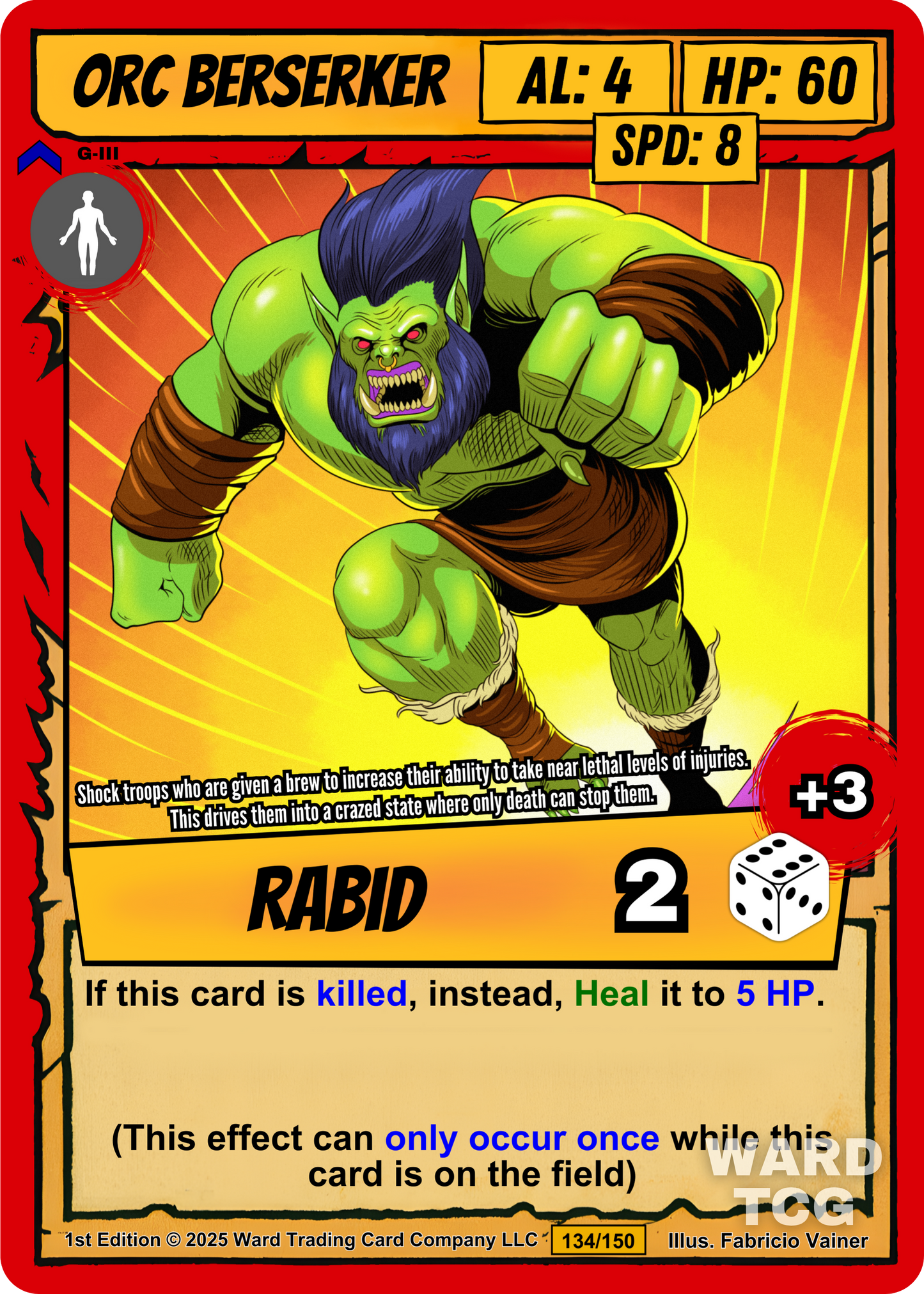 134 Orc Berserker - Rare