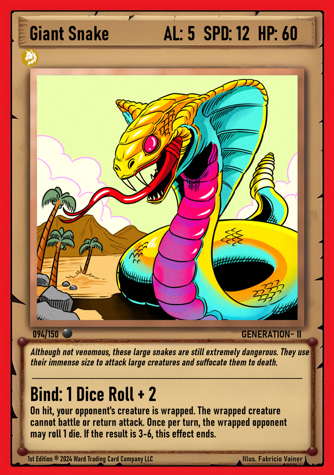 094 Giant Snake - Common