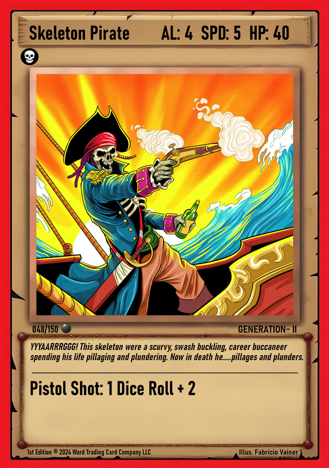 048 Skeleton Pirate FOIL - Common