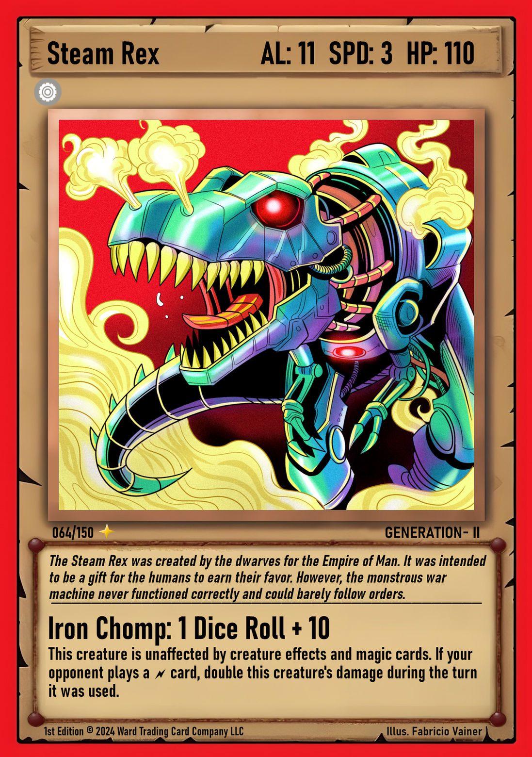 064 Steam Rex FOIL - Legendary