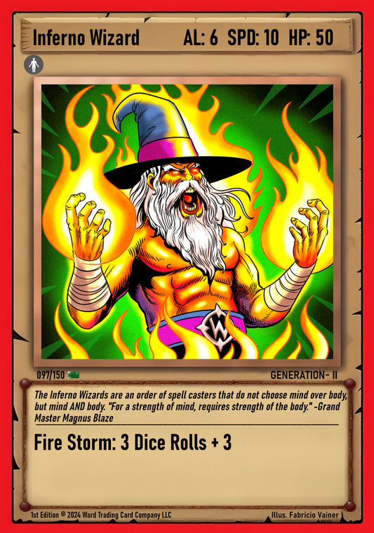 097 Inferno Wizard FOIL - Uncommon