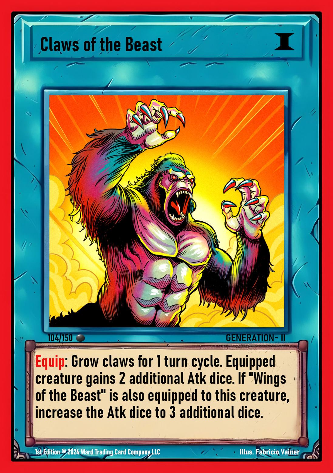 104 Claws Of The Beast FOIL - Common