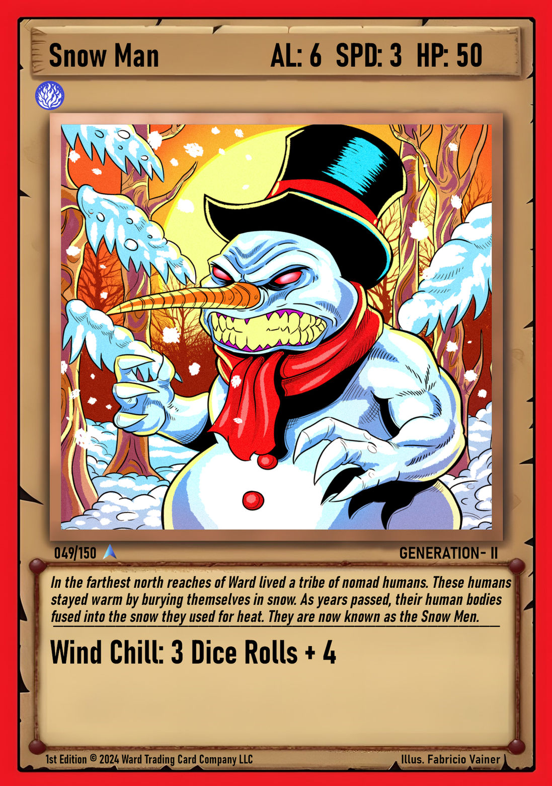 049 Snow Man FOIL - Rare